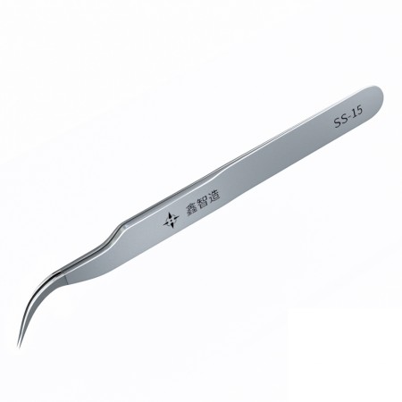 XZZ SS-15 Weak Magnetic Stainless Steel Super Hard Special Curve Tip Tweezers