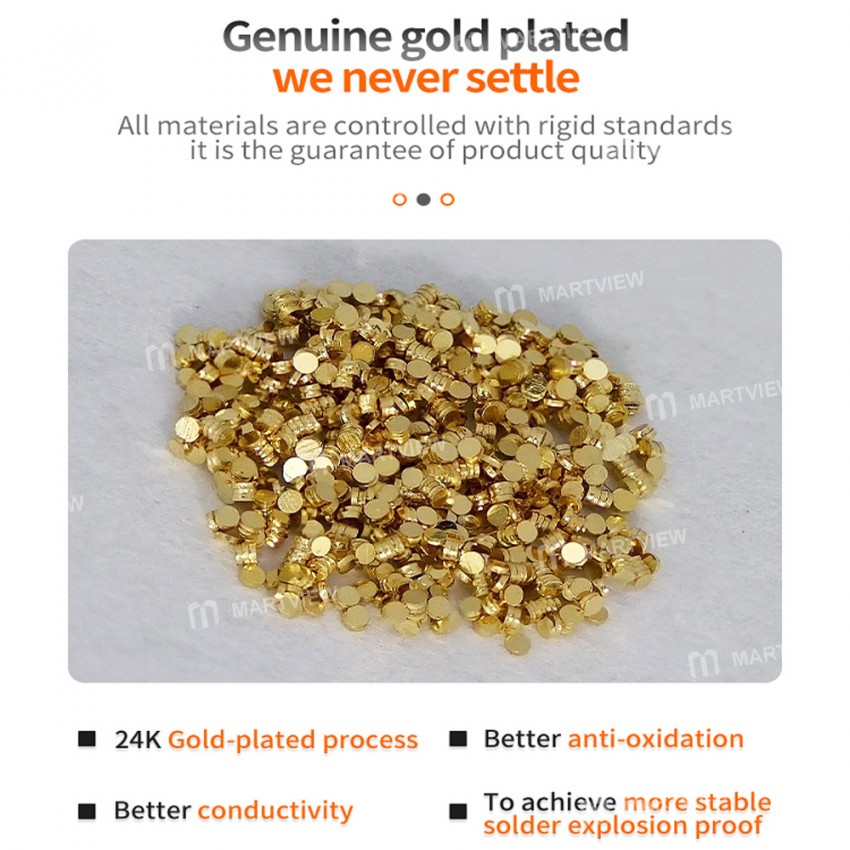 Qianli iAtlas 24k Explosion Proof Gold-plated Foil Gasket for Phone Motherboard Reballing Repair