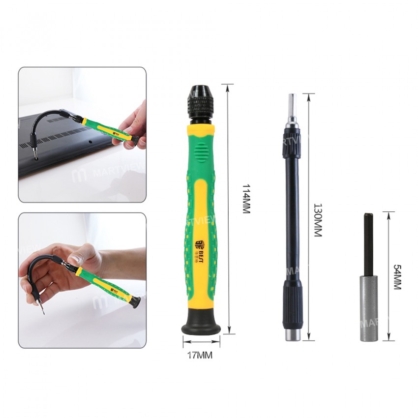 BST-117 126-in-1 Precision Magnetic Screwdriver Kit for iPhone/iPad/PC/Laptop/Camera/Clock Repair