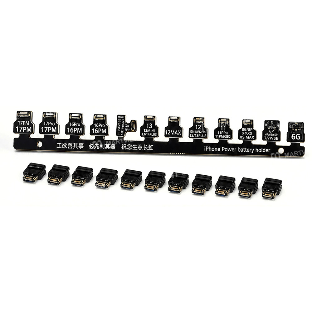 wxy ip-series-motherboard-pcb-power-battery-holder-for-iphone-6g-to-17pro-max-5