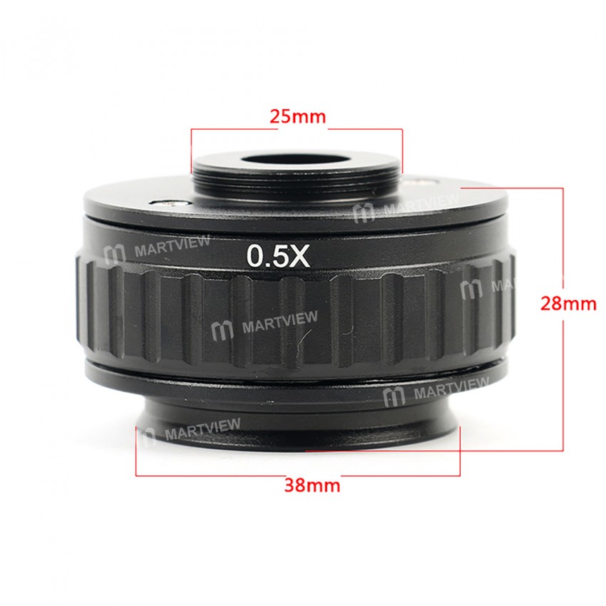 rf4 interface-diameter-25mm-05x-c-mount-adapter-lens-for-trinocular-stereo-microscope-2