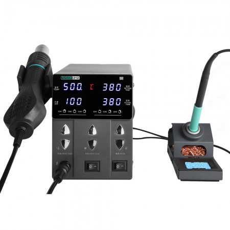 Sugon 212 760W 2-in-1 Soldering Iron Hot Air Gun Intelligent Digital Display Rework Station