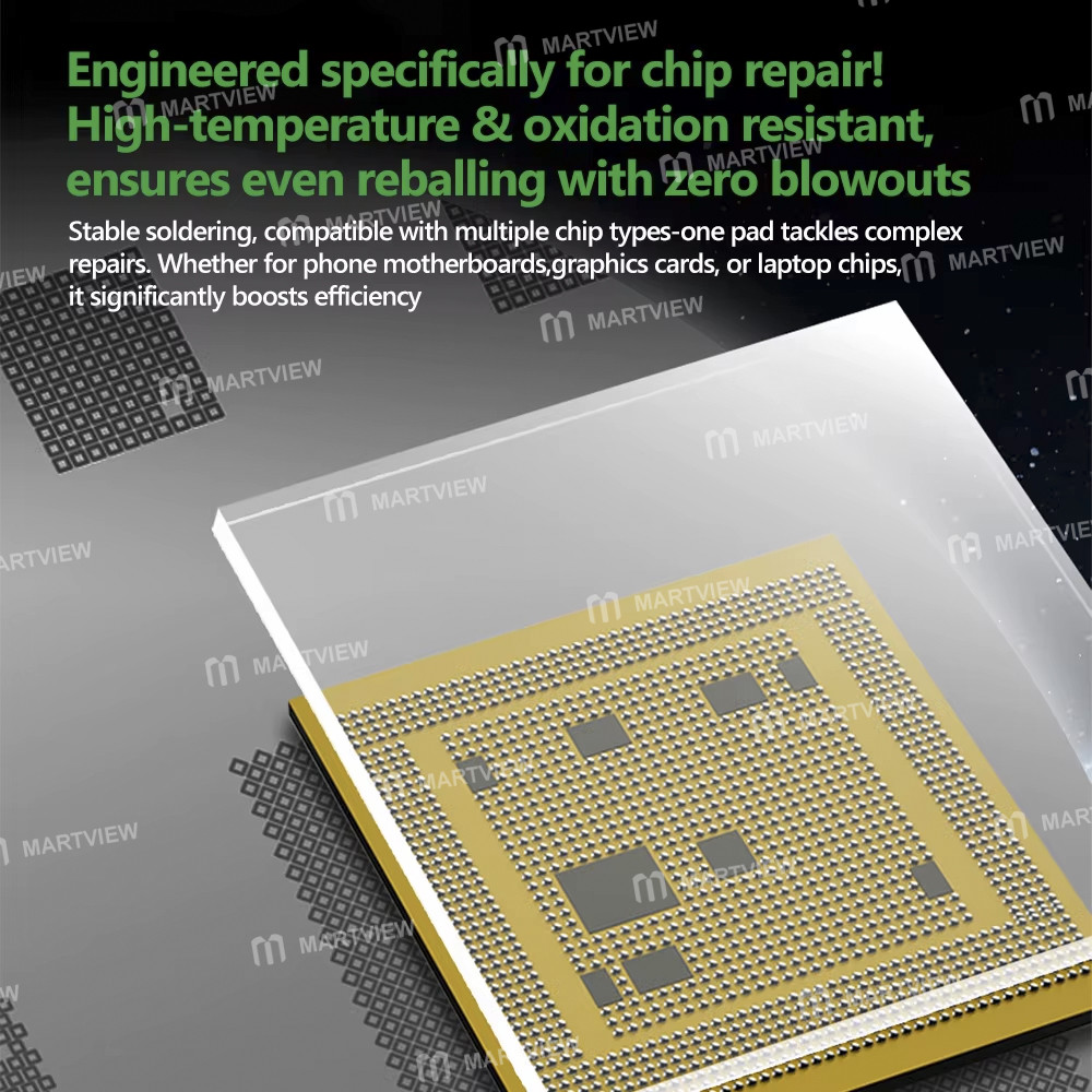 mechanic dusty-la-03-anti-blowout-bga-reballing-pad-for-cpu-ic-chip-soldering-repair-2