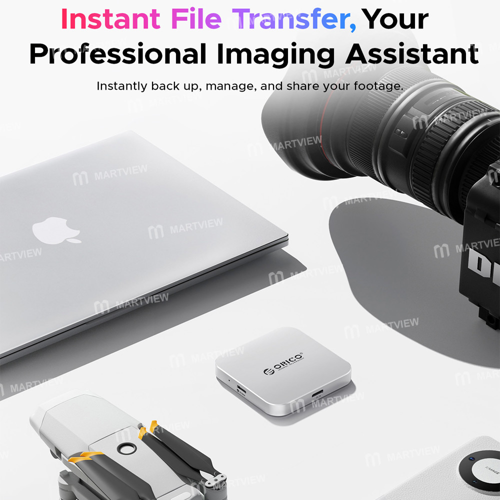 orico air5-air5c-usb-c-to-sd-tf-slot-pd100w-ultra-thin-magnetic-card-reader-for-iphone-android-table