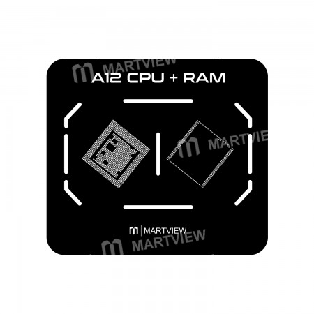 Martview Black Reballing Stencil Tin Net for A12 CPU RAM