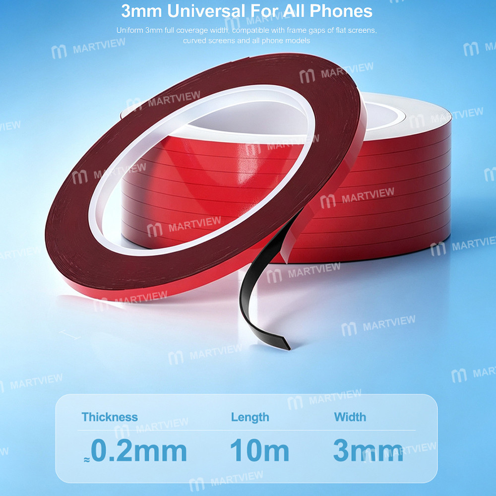 relife hx2-10m-red-film-black-foam-double-sided-tape-for-mobile-phone-screen-sealing-repair-4
