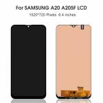 OLED LCD Display Touch Screen Digitizer Assembly Replacement for Samsung Galaxy A20 A205 - Black