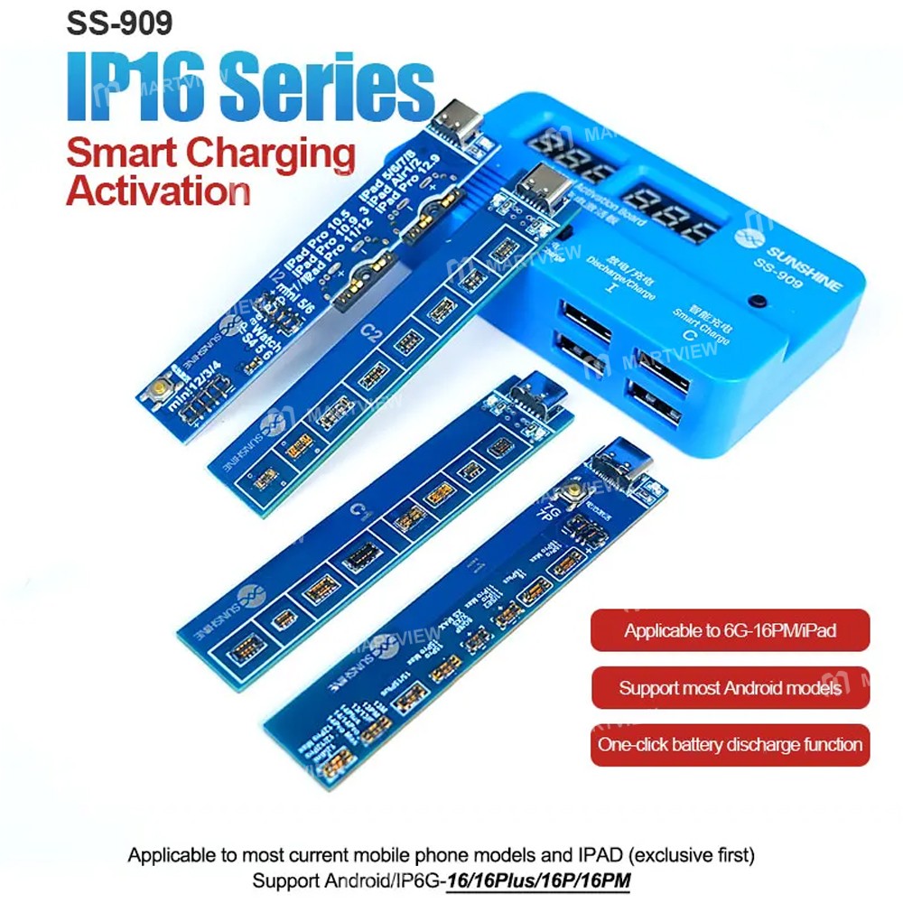 sunshine ss-909-v100-universal-battery-intelligent-activation-board-for-iphone-16-series-android-2