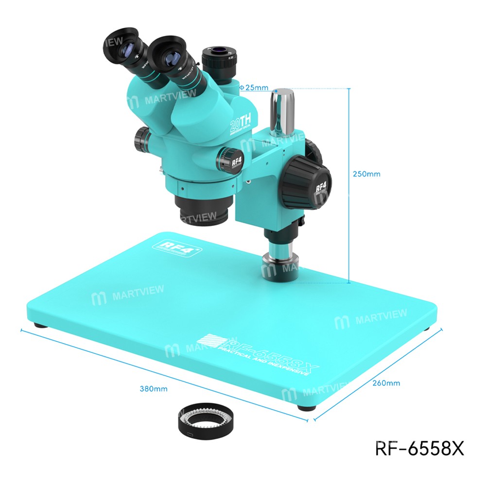 rf4 rf-6558x-65-58x-synchronous-zoom-trinocular-stereo-microscope-with-aluminum-alloy-big-base-6