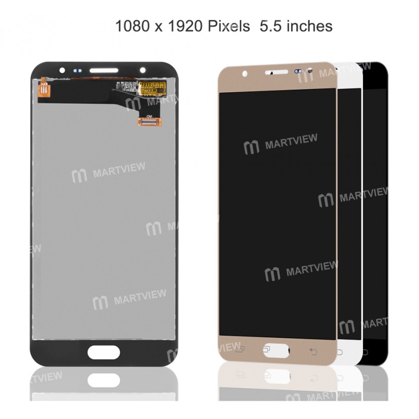 ISP LCD Display Touch Screen Digitizer Assembly Replacement for Samsung J7 Prime 2016 G610F - Black