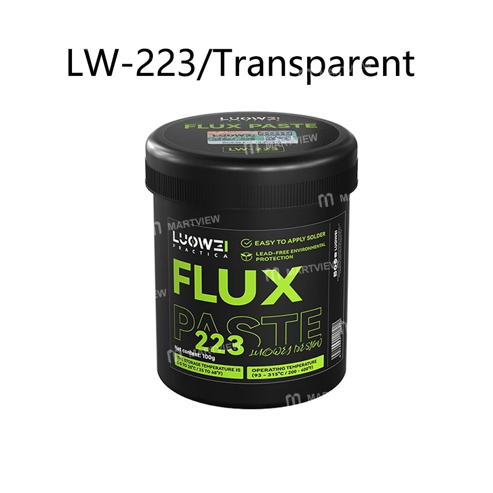 luowei lw-223-lw-559-100g-non-resistive-non-conductive-no-clean-lead-free-soldering-bga-flux-paste-8