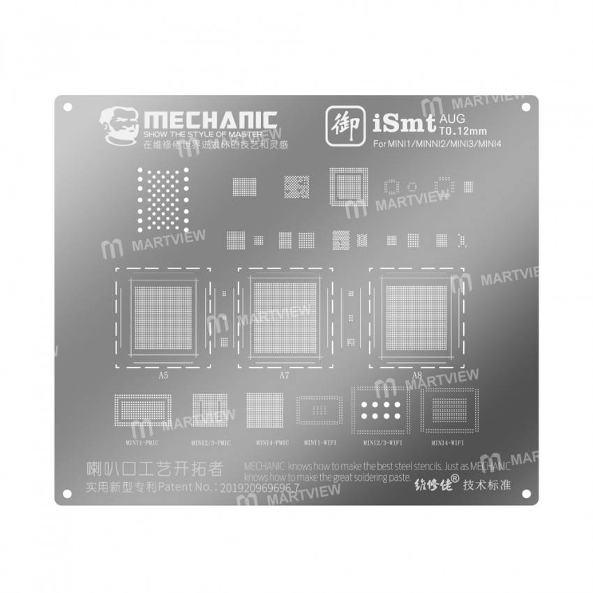 Mechanic iSmt Horn Design Universal BGA Plant Stencil Net for iPad mini 2 / mini 3 / mini 4