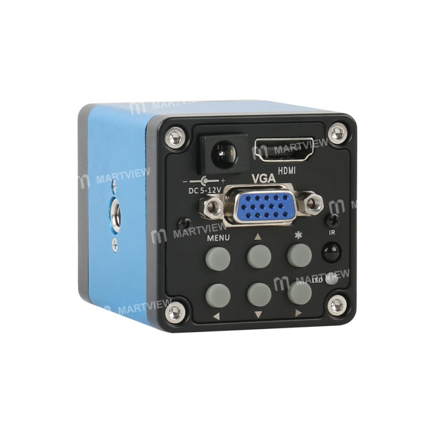1080P 14MP HDMI VGA Digital Industrial Video Microscope Camera with 35mm Big Visual Fixed Focus Lens