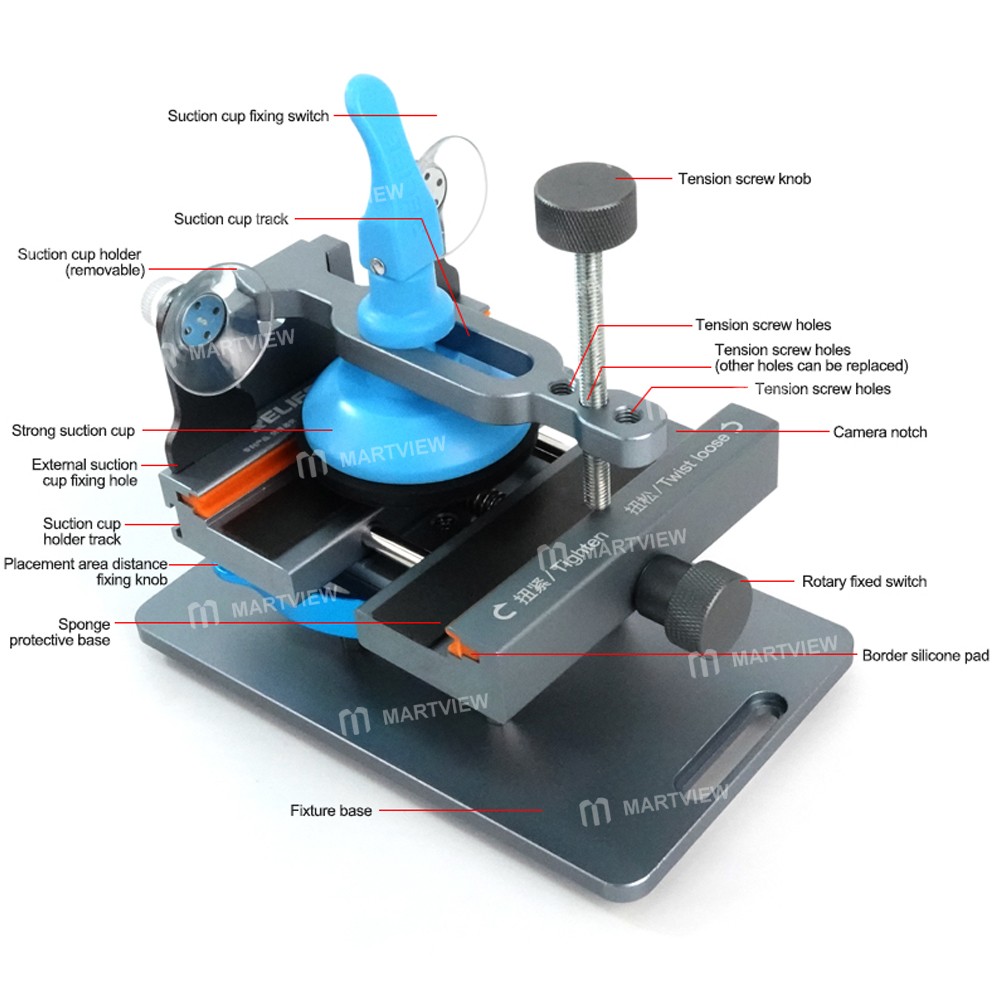 new relife-rl-601s-plus-3-in-1-multifunction-dismantling-lcd-screen-glass-back-cover-fixture-12