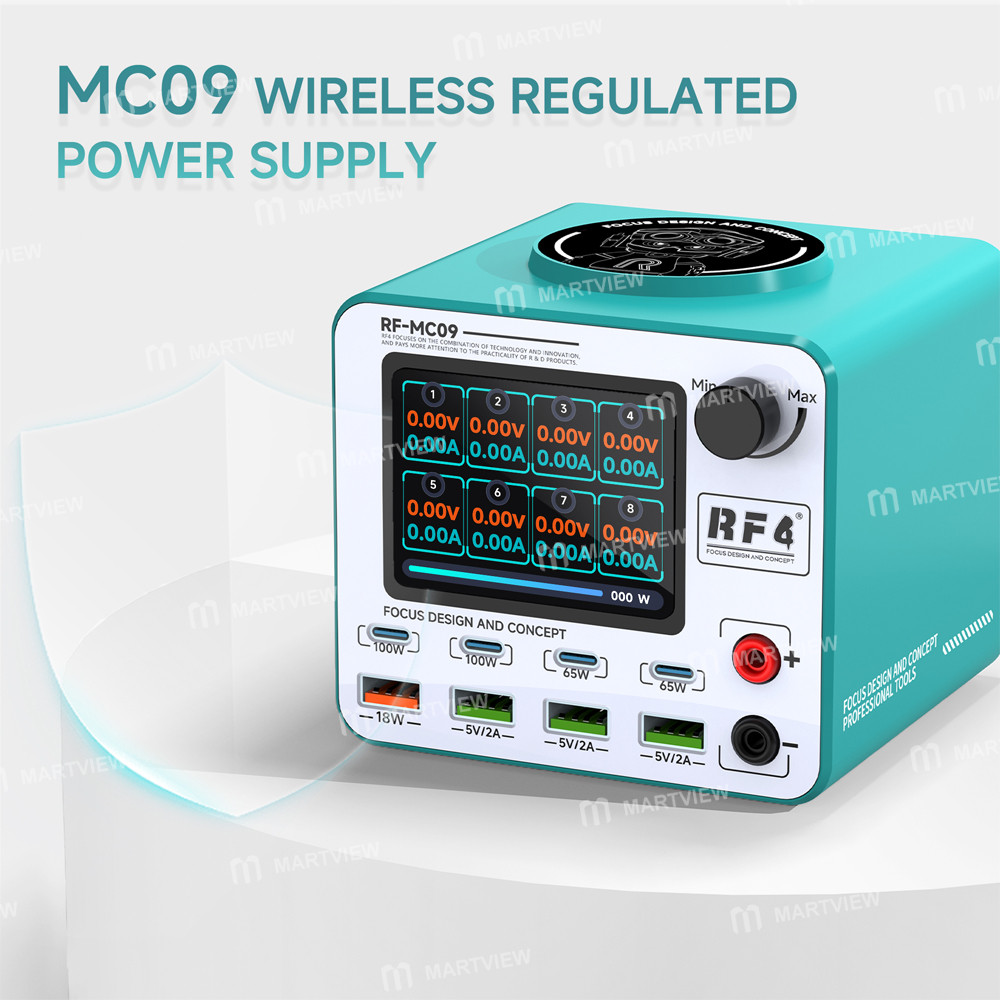 rf4 rf-mc09-desktop-multi-port-dc-power-supply-station-supports-qc5-pd30-wireless-charging-4
