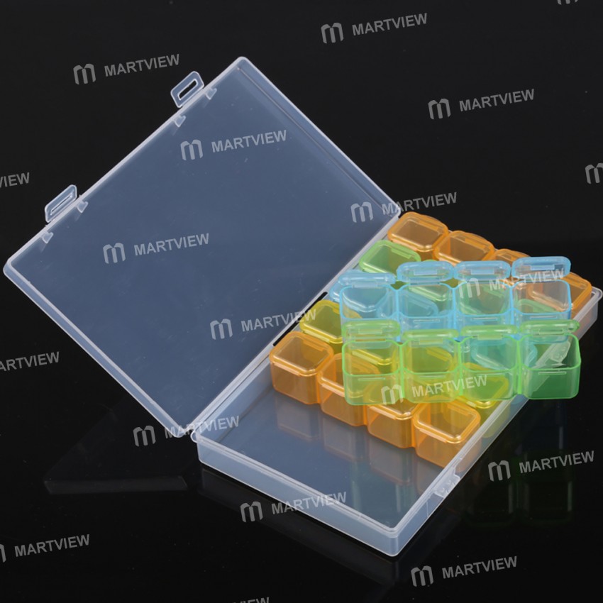28 Grid Portable Screw IC Chip Container Storage Box Case