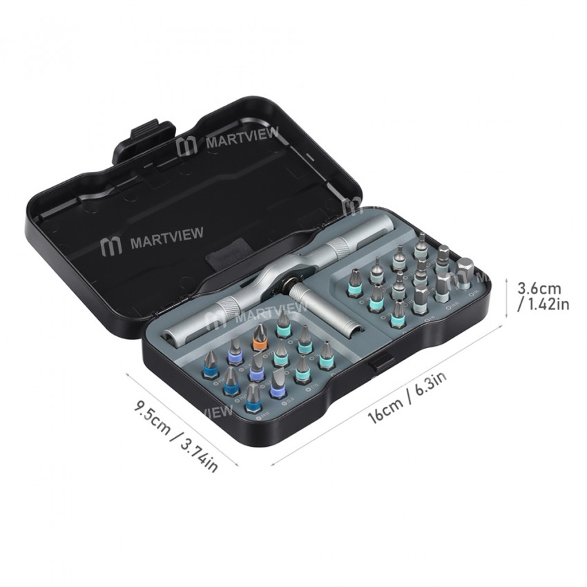 RS1 24-in-1 Multipurpose Ratchet Magnetic Screwdriver Wrench Set