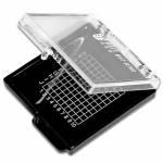 BST-R760 Mini Anti-static Transparent Self-adsorbing Chip Plastic Box for CPU Component Storage