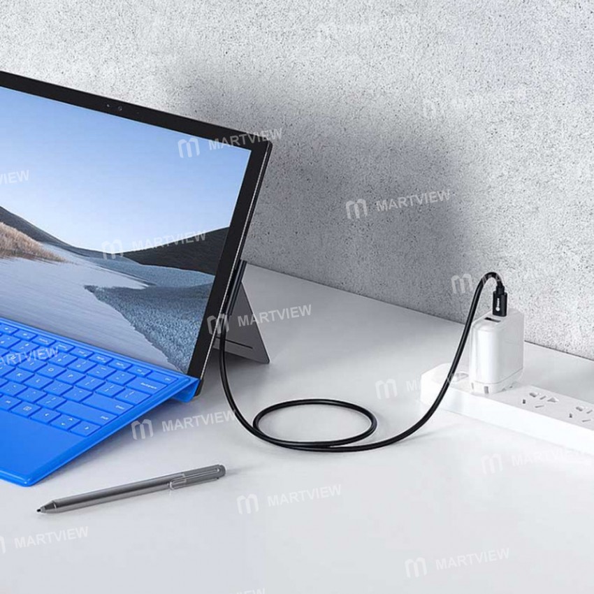 1.5M 15V/3A Magnetic Attraction Type-C Fast Charging Cable for Microsoft Surface Pro 3/4/5/6