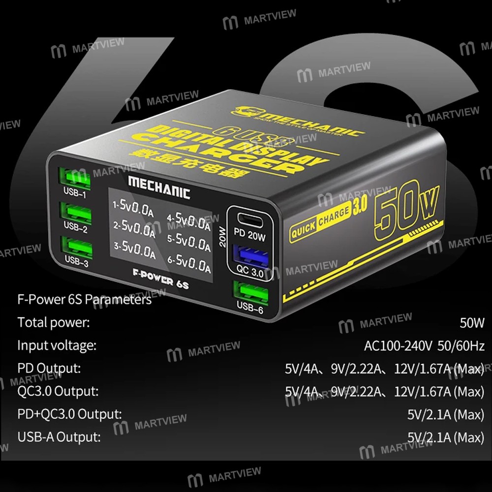 mechanic f-power-6-6-ports-usb-qc30-40w-smart-lcd-display-charging-station-8