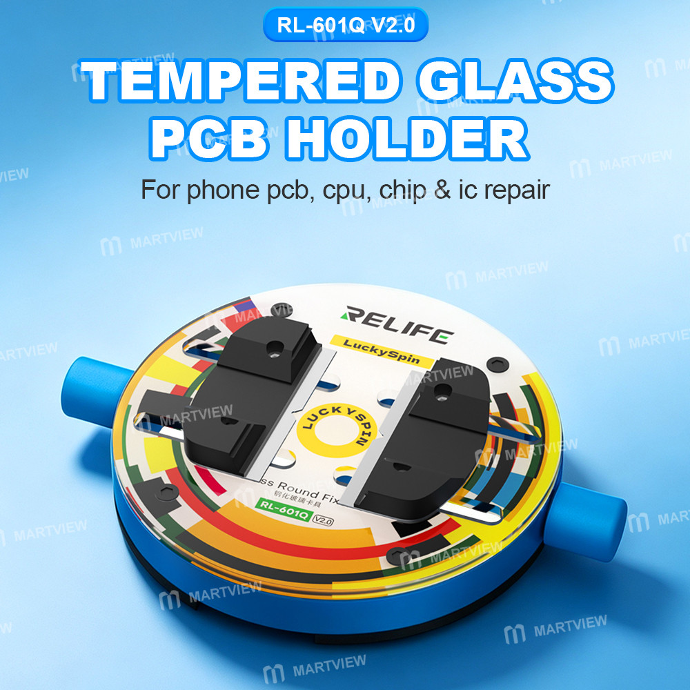 relife rl-601q-v20-heat-insulating-ring-shaped-tempered-glass-motherboard-repair-fixture-7
