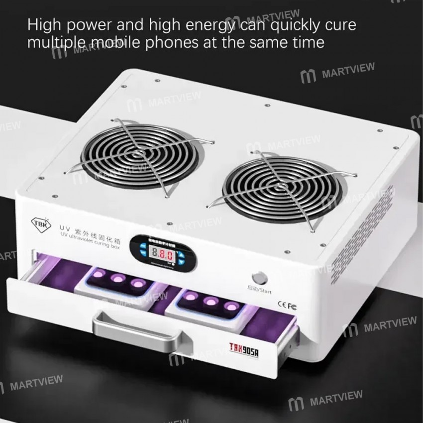 tbk 905a-200w-high-power-drawer-type-uv-curing-light-box-for-lcd-screen-repair-5