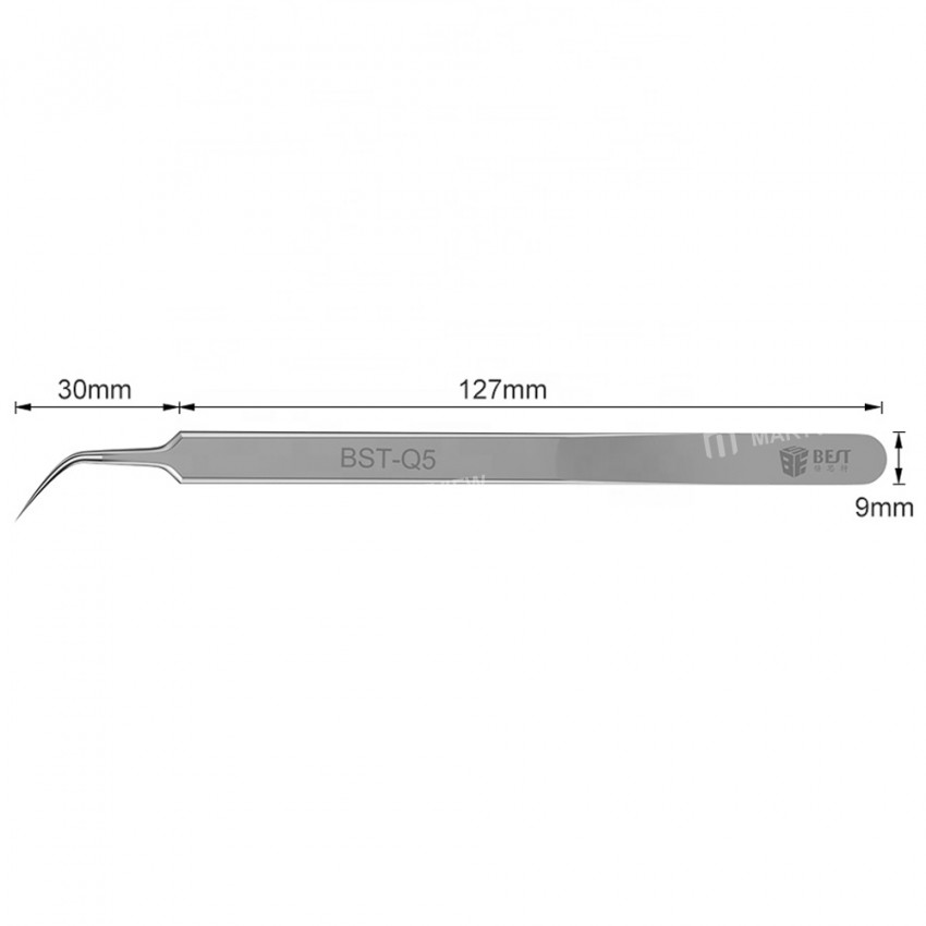 BST-Q3 / Q5 Stainless Steel Superfine Pointed Precision Fly Line Tweezers