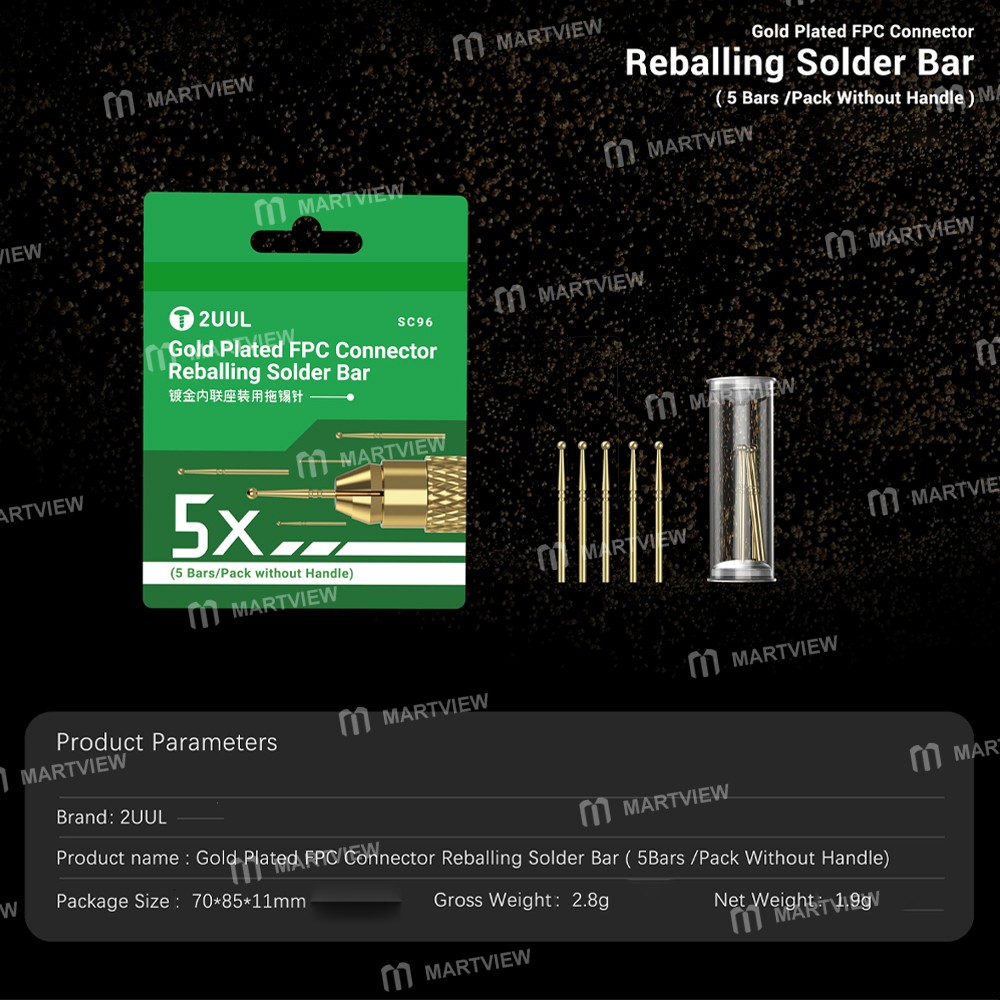 2uul sc96-gold-plated-fpc-connector-reballing-solder-bar-6