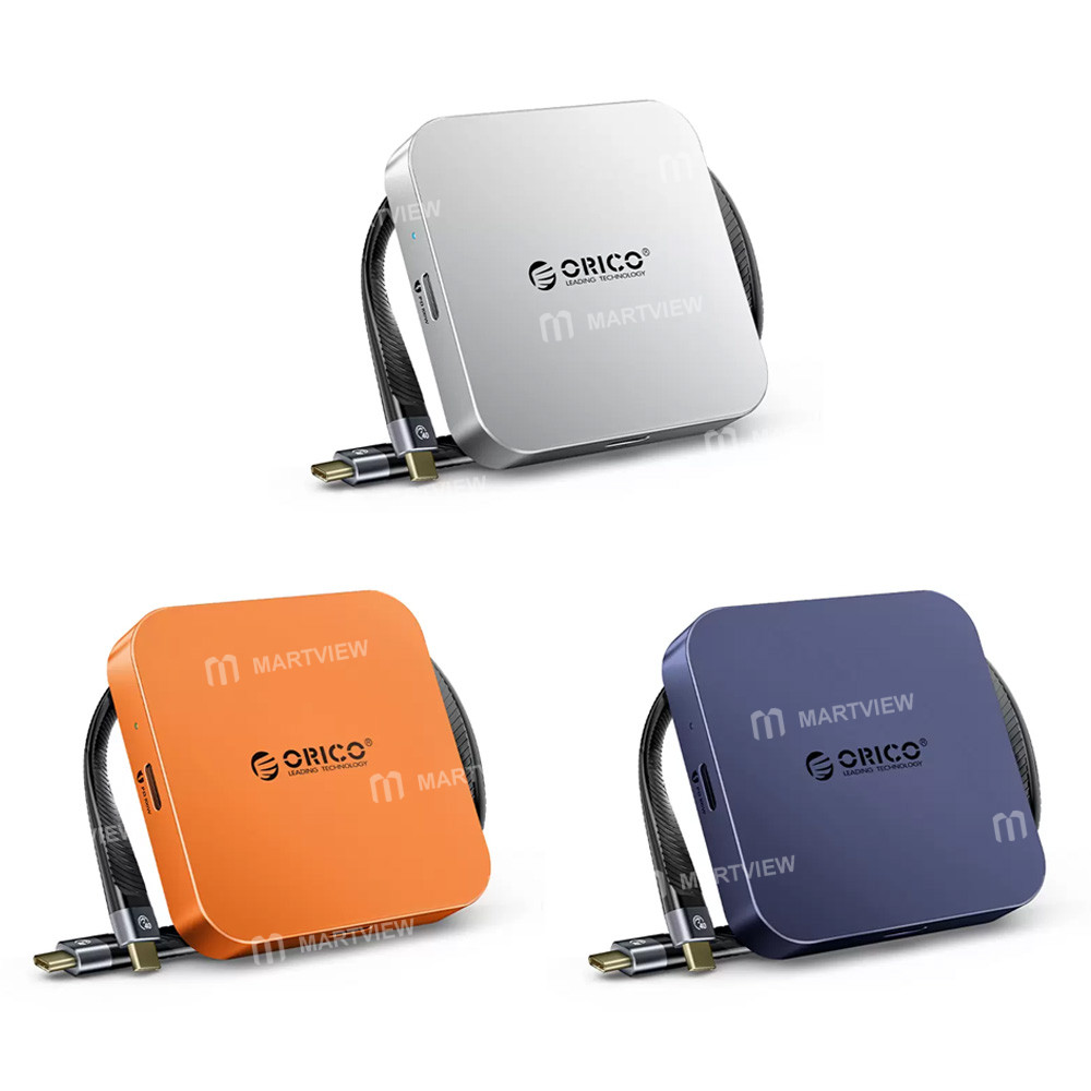 orico air5-air5c-usb-c-to-sd-tf-slot-pd100w-ultra-thin-magnetic-card-reader-for-iphone-android-table