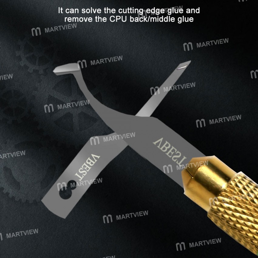 BST-69A+ 4-in-1 CPU IC Chip Glue Remover Knife Set for BGA Chip Disassembly Rework