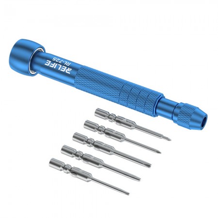 Relife RL-725 Adjustable Torque Screwdriver Set with 5 Commonly Used Bits