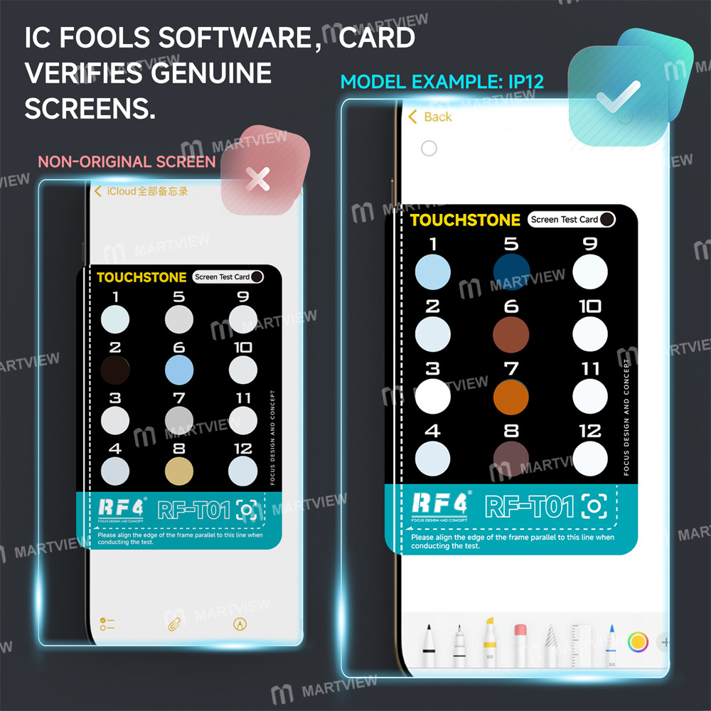 rf4 rf-t01-original-screen-identification-card-for-iphone-12-to-17pro-max-7