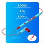 Tuoli TL-10S Universal Superfine Multimeter Probe Test Pen - 2Pcs