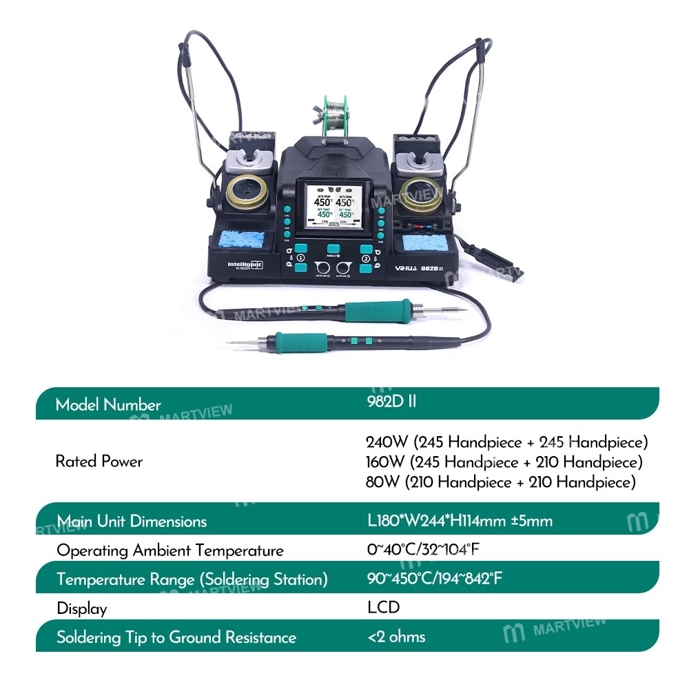 yihua 982d-ii-c210-c245-smt-smd-precision-soldering-rework-station-with-auto-calibration-2