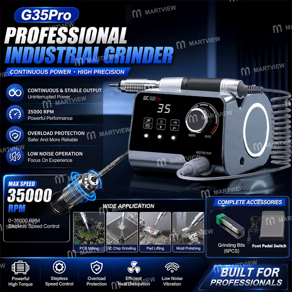 i2c g35pro-all-in-one-electric-industrial-grinder-for-motherboard-pcb-pad-chip-cutting-polishing-8