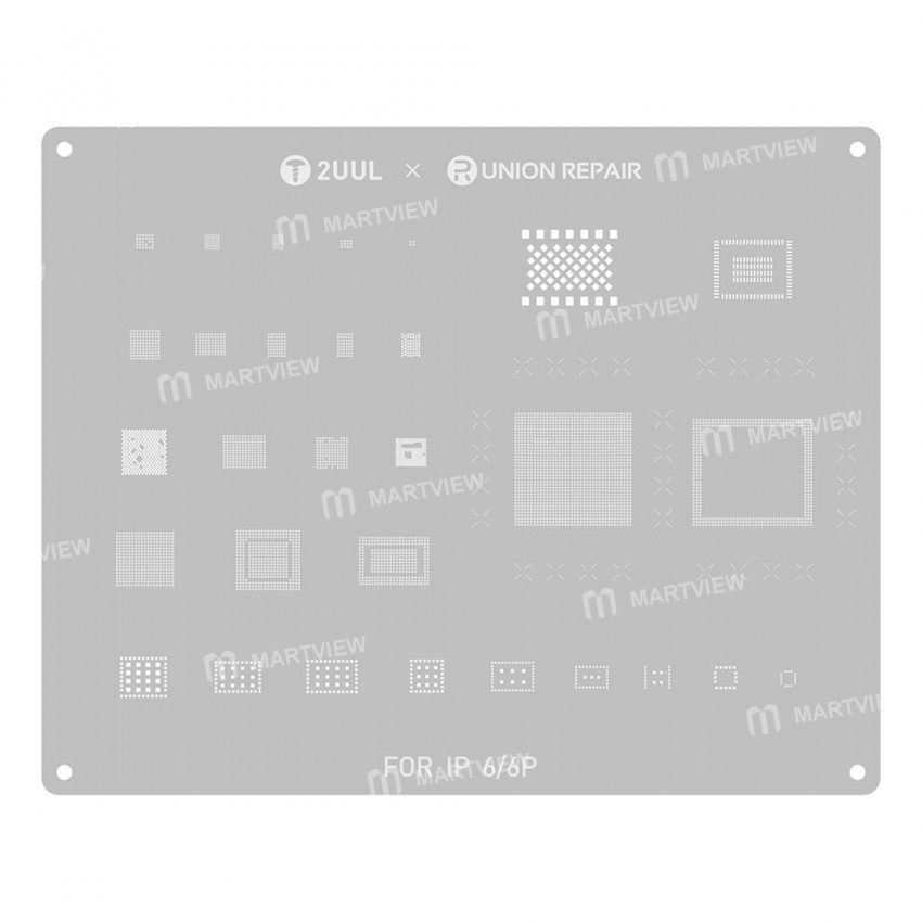 2UUL BGA Reballing Stencil Net for iPhone 6 - 12 Pro Max