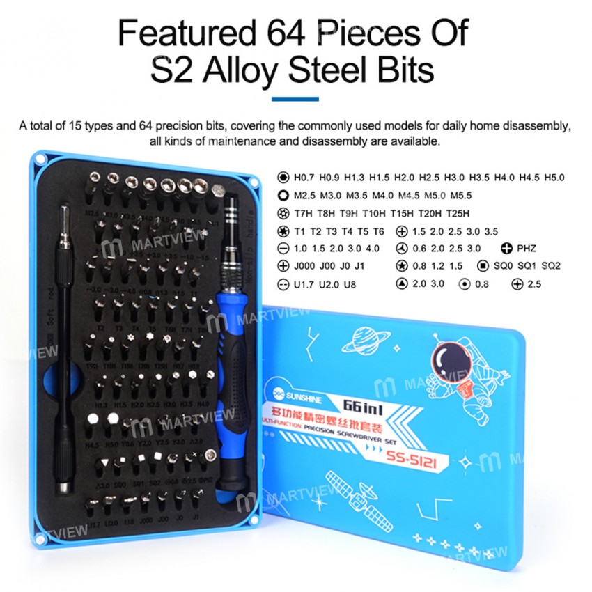 sunshine ss-5121-66-in-1-multi-function-precision-s2-screwdriver-set-for-mobile-phone-repair-5
