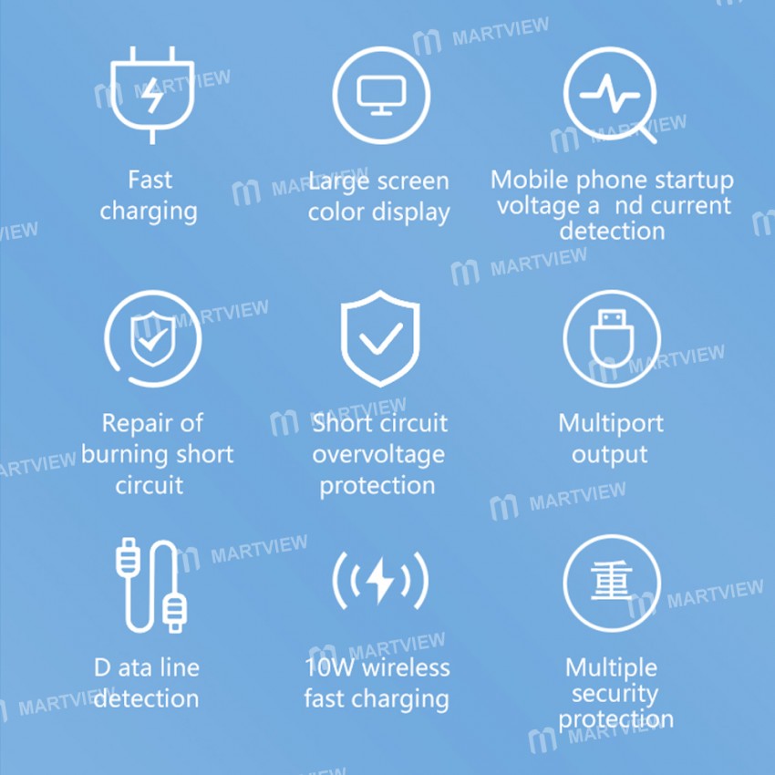 MaAnt DianBa No.1 Multi-function 8-Port PD Charger for Mobile Phone Current Data Line Detection