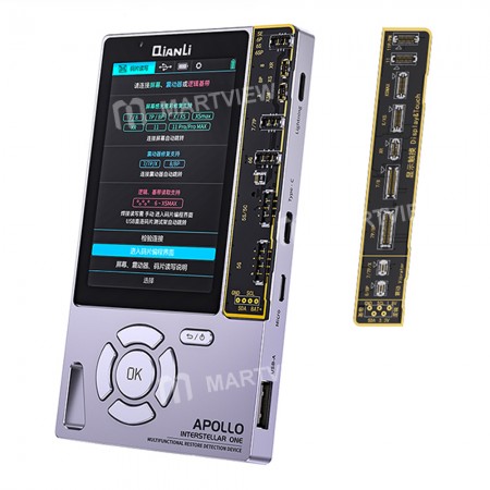 Qianli Apollo interstellar One Fixed Photosensitive Original Color Data Line Detection Battery Code Read and Write for iPhone 11 Pro Max / 11 Pro / 11 / Xs Max / Xs / X / 8 / 8 Plus / 7 / 7 Plus / 6
