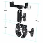 relife rl-to2-aluminum-alloy-multi-directional-clamp-for-fixing-cameras-phones-tablets-4