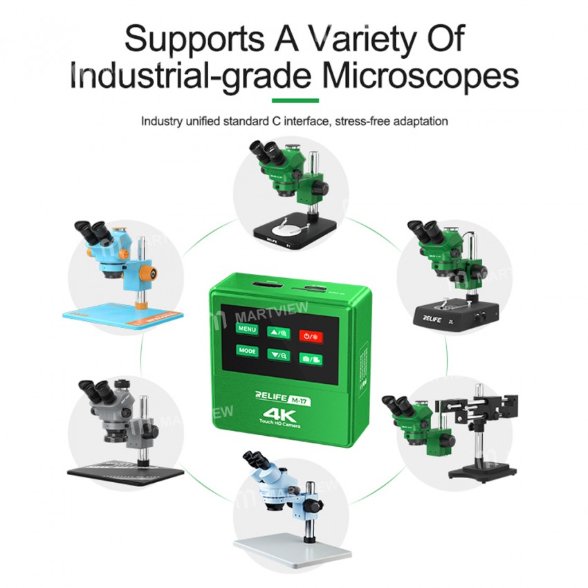 relife m-17-touch-control-4k-hd-microscope-electronic-camera-12