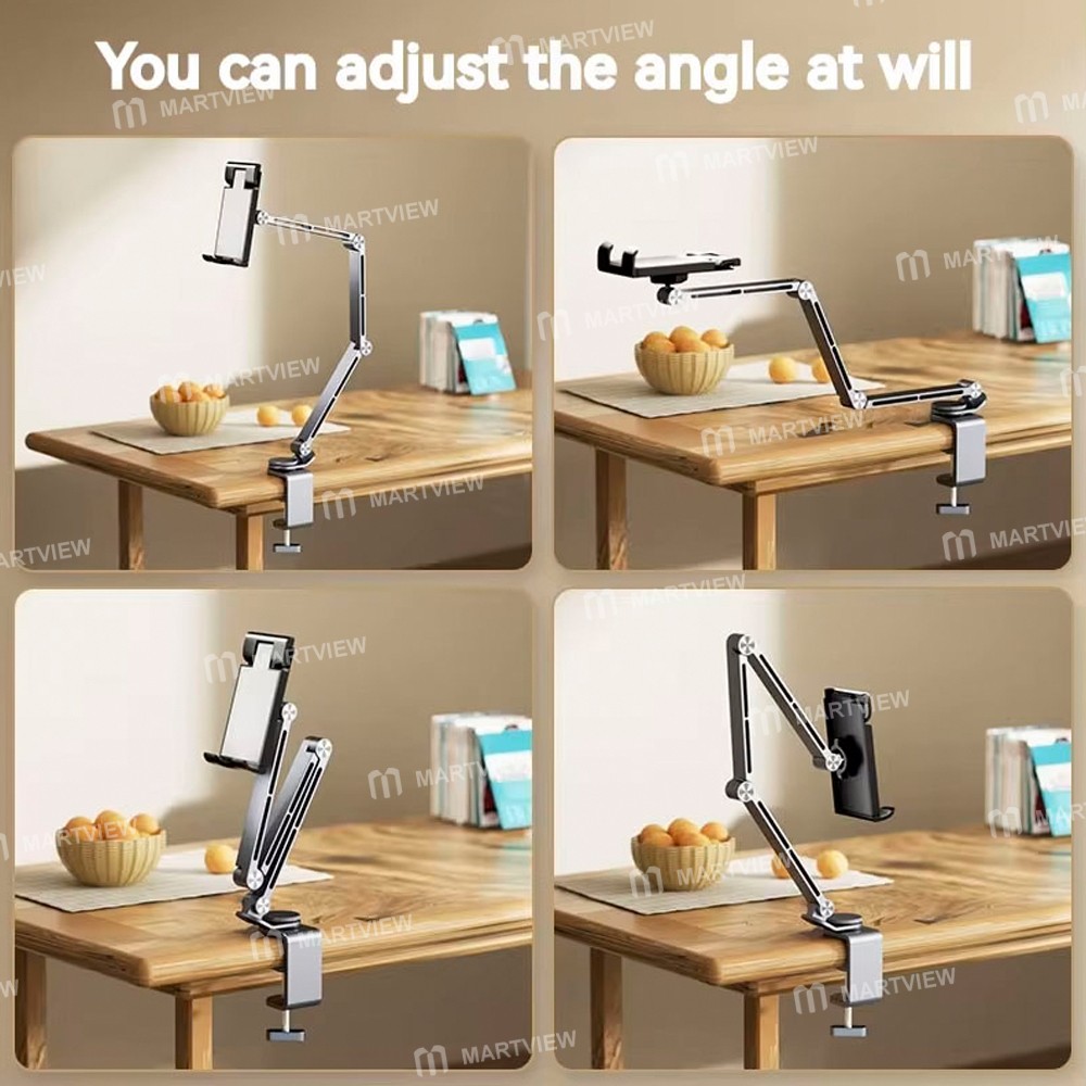 aluminium alloy-360-rotation-desktop-long-arm-tablet-phone-holder-5
