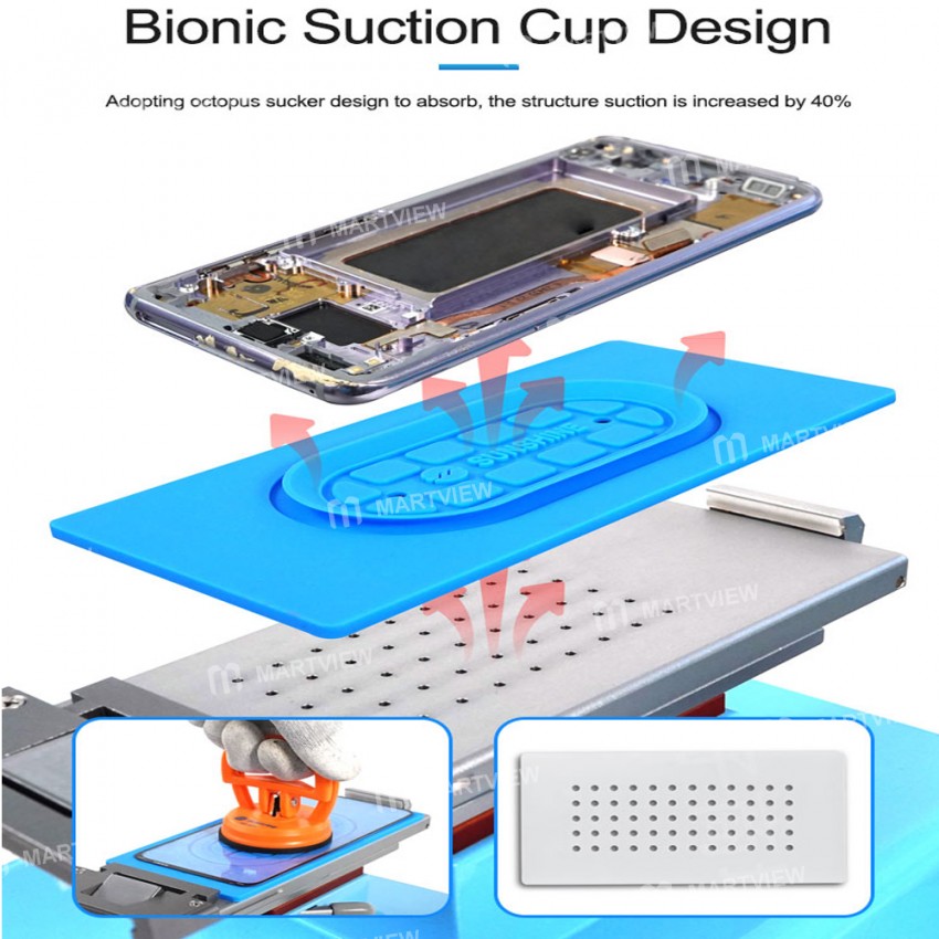 Sunshine SS-004S Universal Suction Silicone Pad for Separator Machine
