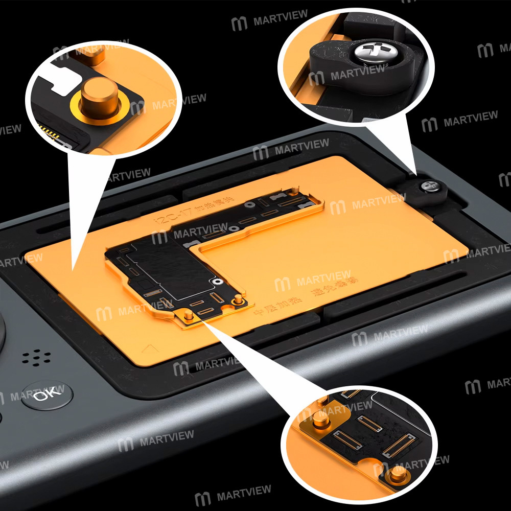 i2c t30-ceramic-heating-intelligent-desoldering-station-for-iphone-x-to-17pm-motherboard-repair-18
