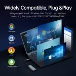 Orico M2R2 RGB Lighting Effect USB3.1 Gen2 10Gbps Aluminum M2 NVMe SSD Enclosure