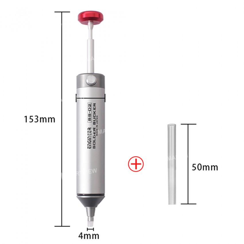 engineer ss-02-powerful-short-handle-one-handed-vacuum-solder-sucker-10