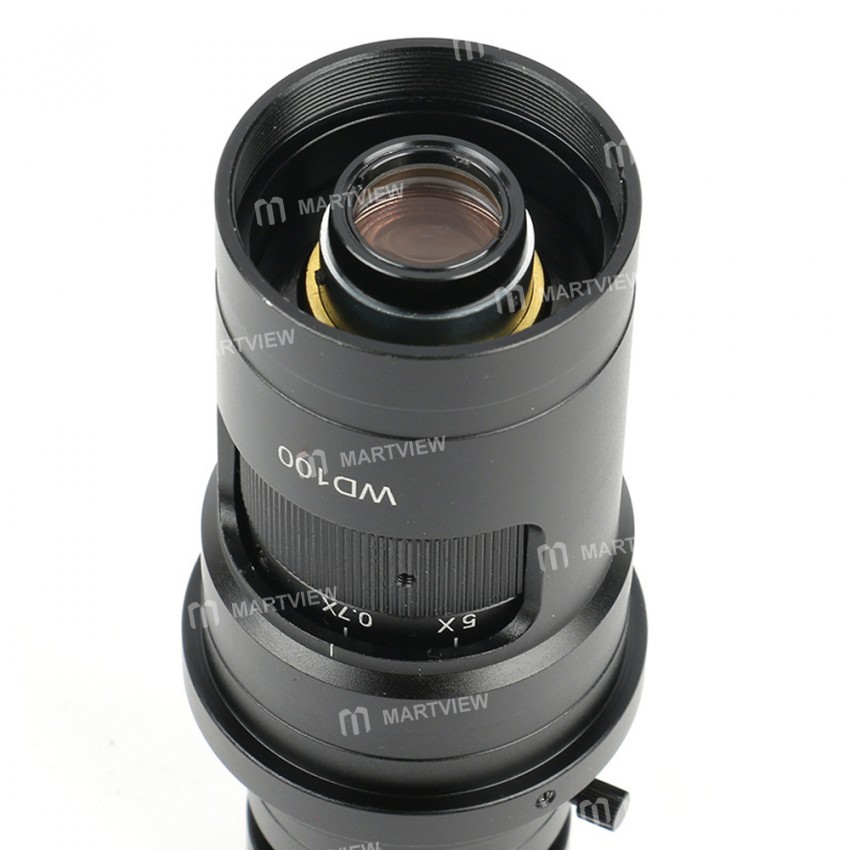 Ultra-clear 0.7-5.0X Continuous Zoom 200 Times Single-tube Optical Lens for Electron Microscope