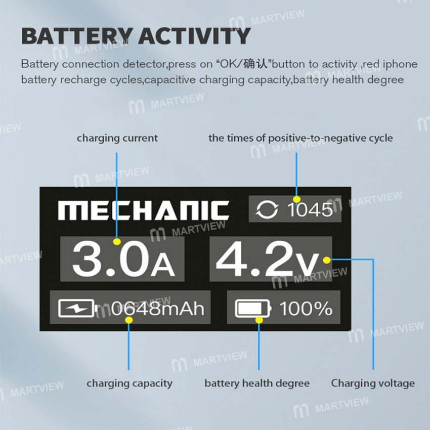mechanic r19-battery-activated-repair-tester-for-iphone-11-to-13pro-max-and-android-phones-10
