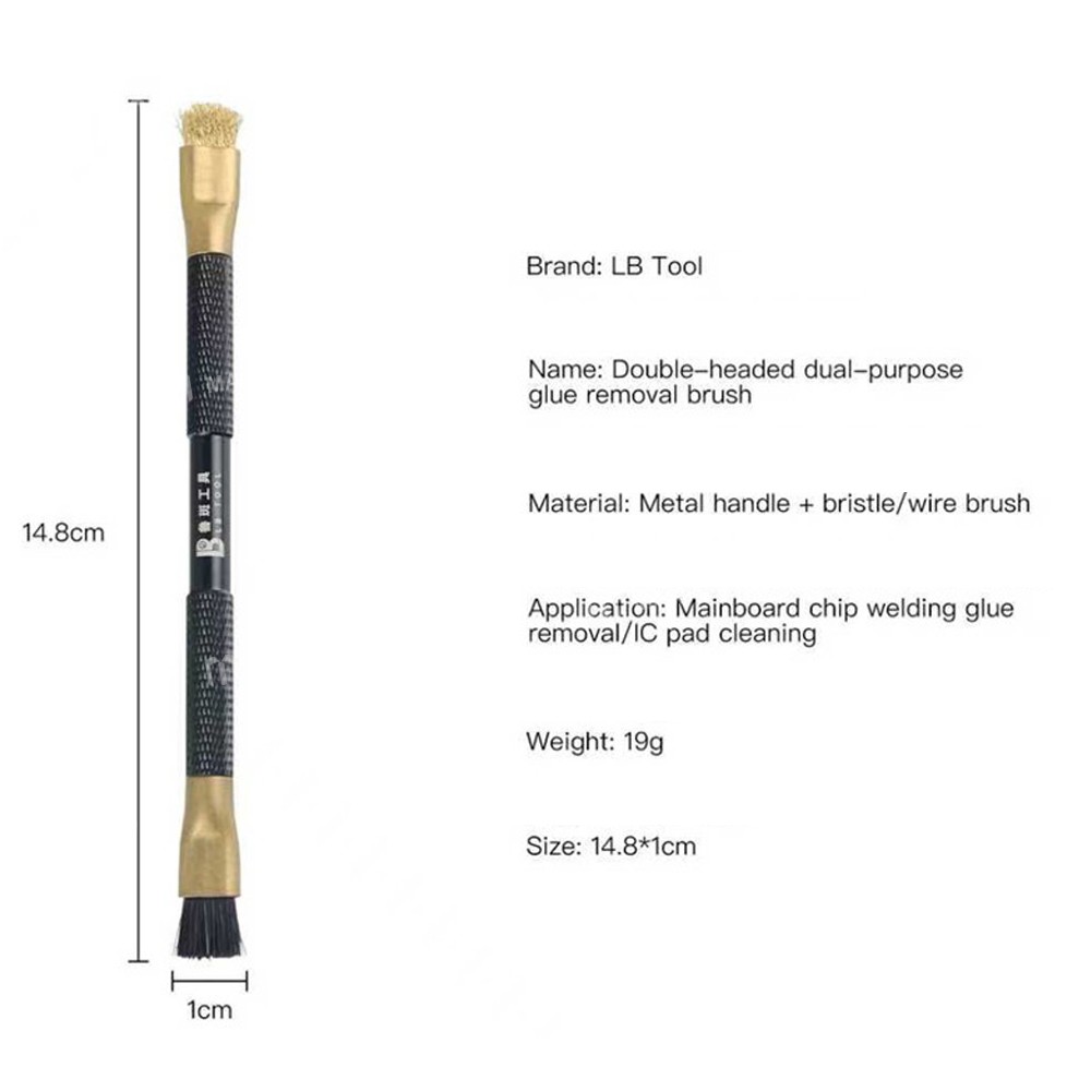 luban lb-x2-double-headed-dual-purpose-glue-removal-brush-for-motherboard-ic-pad-cleaning-6