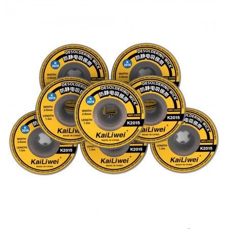 KaiLiWei K2015 Anti-static Desoldering Wick for PCB BGS SMD Repair - 5Pcs